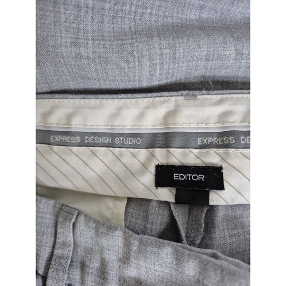 Express Design Studio Editor Wide Leg Striped Dress Pants Women's Size 4 - Picture 8 of 12